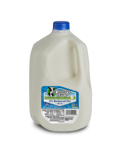 Country Dairy 2% Reduced Fat Milk gallon jug