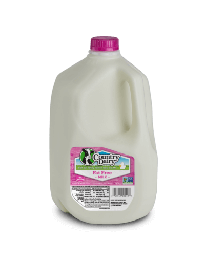 Country Dairy Fat Free Skim Milk gallon jug