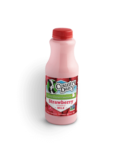 Country Dairy strawberry milk pint